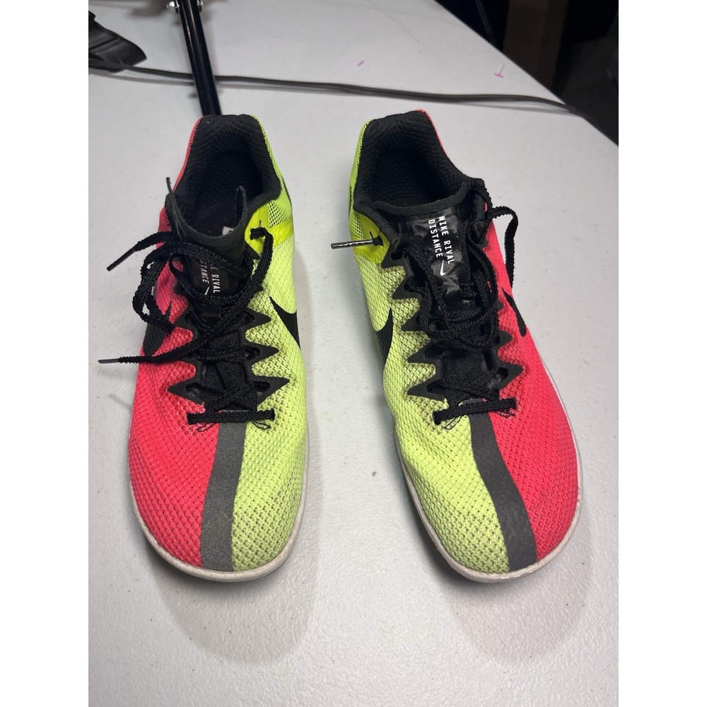 Men's Nike Zoom Rival Distance DC8725-601 Red Volt Track Shoes SZ‎ 7.5
